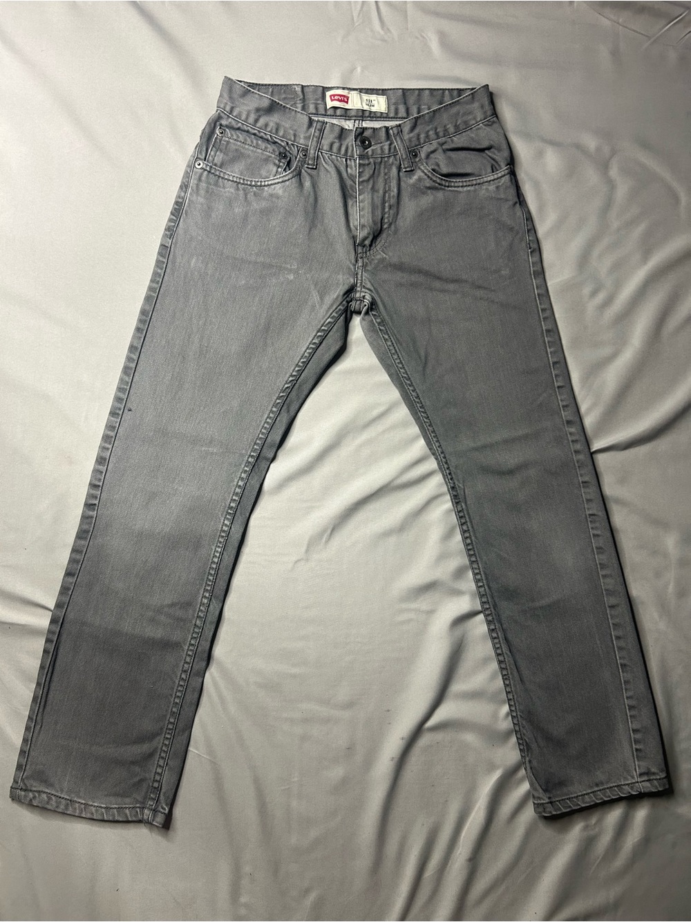 Levi’s 511 Slim Grey Jeans – Men’s 28 Modern Slim Fit Denim